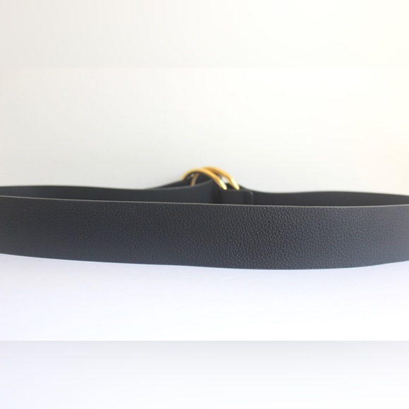 Black and Gold Vegan Belt Small Medium B-Low the Belt, Long 2” Wide Camille Wrap - Picture 8 of 9